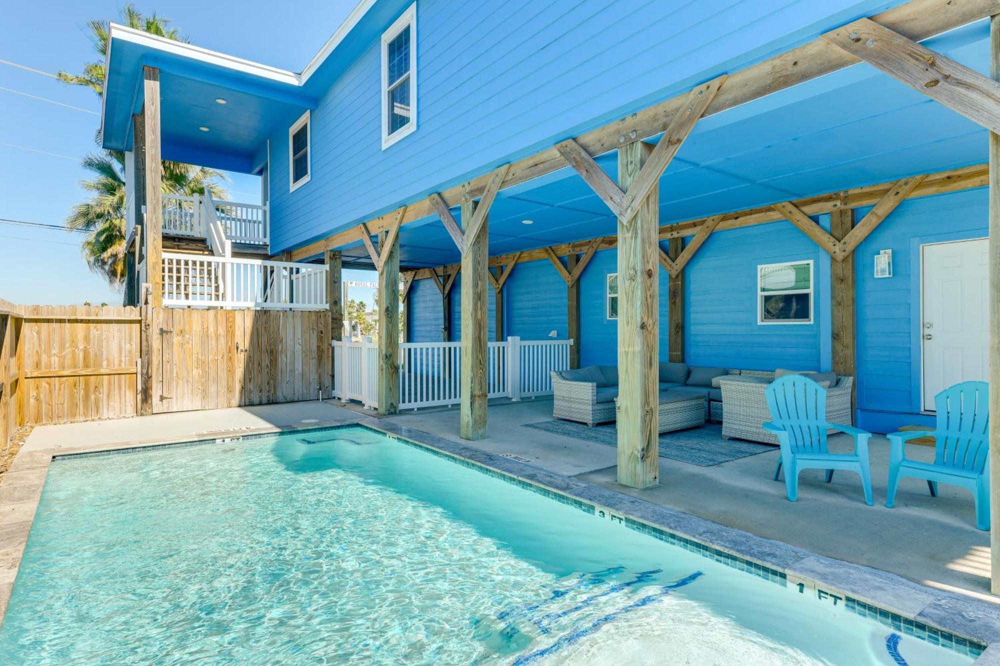 Trendy Port Aransas Home With Private Pool And Deck! Eksteriør billede